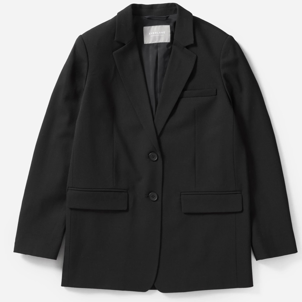 Everlane Black Oversized Blazer Size 10